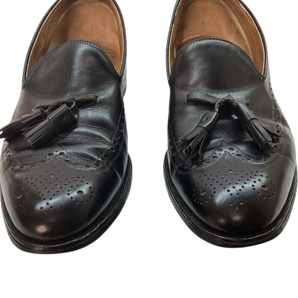 Vintage Johnston & Murphy Black Leather‎ Tassel Loafers Men\'s Size 8.5 D/B main image 5